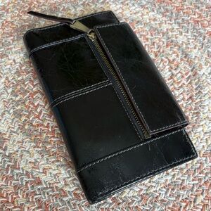 HOBO Black Leather Wallet